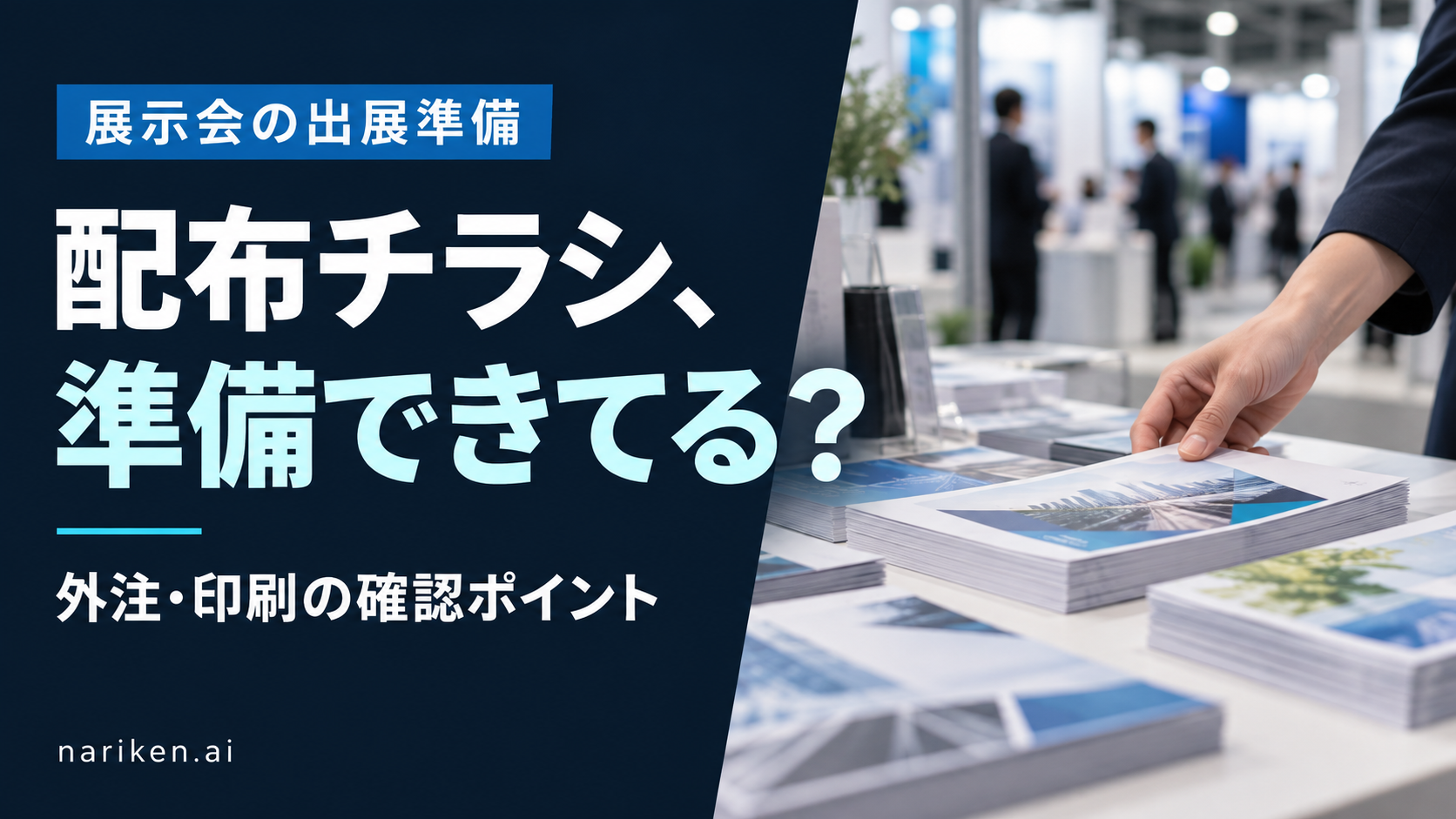 展示会の配布チラシ準備ガイド